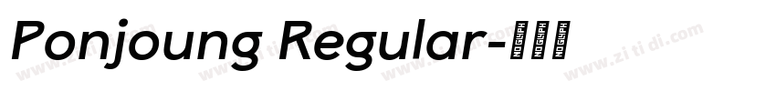 Ponjoung Regular字体转换